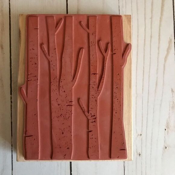 Hero arts wood mounted rubber stamps bare tree branches card New without tags - Picture 2 of 2